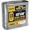 Core Tarps Heavy Duty Tarp, 30 ft x 0.5 mm H x 20 ft W, 10 Mil, Silver/Black, Polyethylene CT-601-20X30 - alternate 1